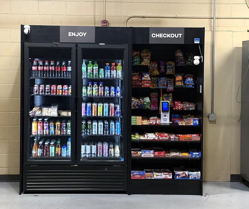 Micro market in a plant breakroom